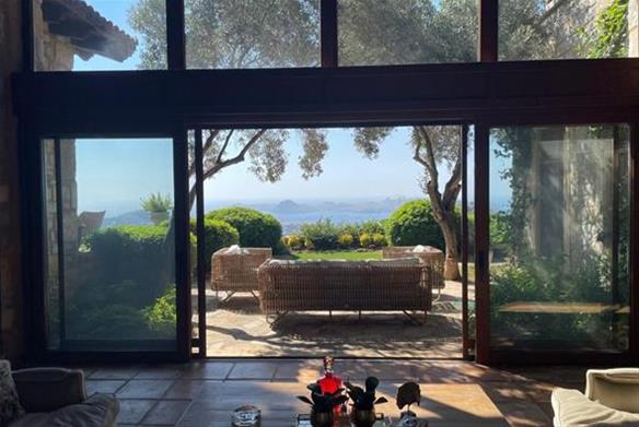 Restored Stone Villa with Panoramic Sea View in Yalıkavak