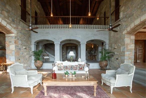 Restored Stone Villa with Panoramic Sea View in Yalıkavak