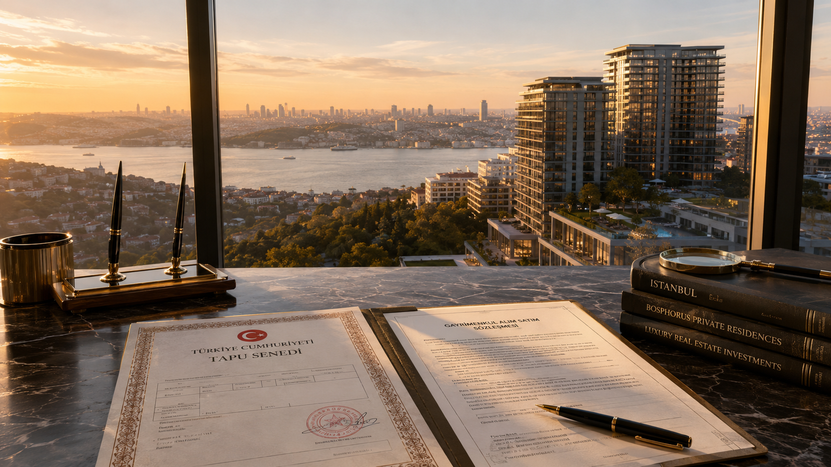 Turkish citizenship through real estate investment in Istanbul - title deed and sales contract
