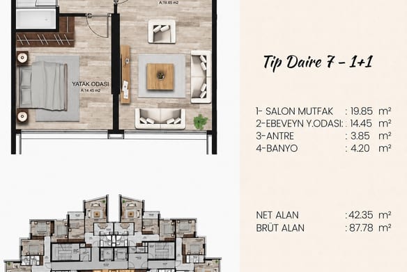 Kılıç Life Maslak 1+1