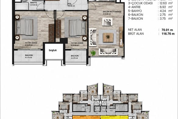 Kılıç Life Maslak 2+1