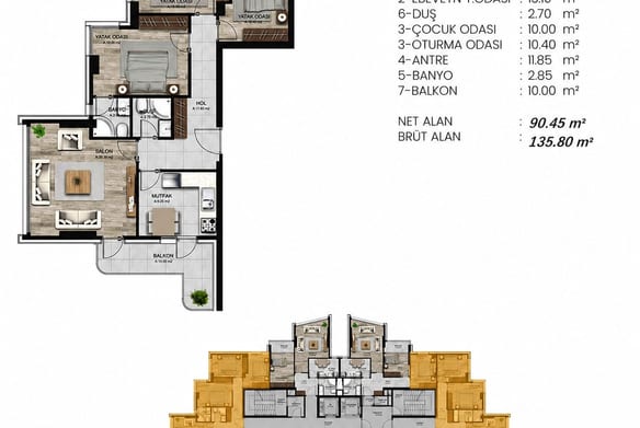 Kılıç Life Maslak 3+1